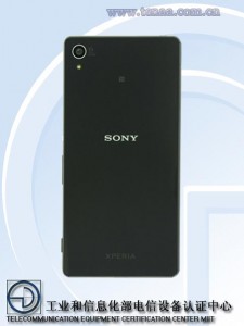 Sony Xperia Z4 TENAA cubierta posterior