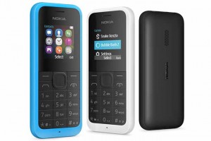 Nokia 105 pantalla y reverso