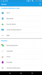 Sony Xperia Z Ultra en México con Telcel Android Lollipop Ajustes