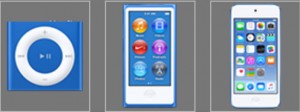 iPod color azul