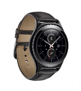 Samsung Gear S2 Classic color negro frente perfil derecho