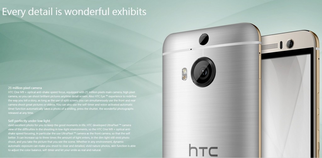 HTC One M9+ Premium Camera 21 MP