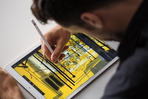 Apple iPad Pro con Apple Pencil dibujando