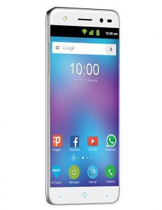 ZTE Blade V6 Plus en México con Telcel pantalla perfil derecho