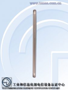 Oppo A59s en TENAA lateral izquierdo