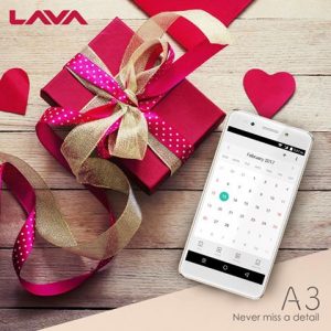 Lava A3 pantalla
