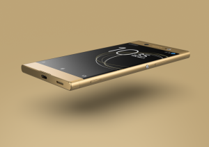 Xperia XA1 Ultra gold floating front