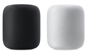 Apple HomePod blanco y gris espacial