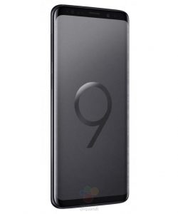 Samsung Galaxy S9 render filtrado color negro pantalla