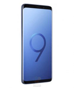 Samsung Galaxy S9+ render filtrado color azul pantalla