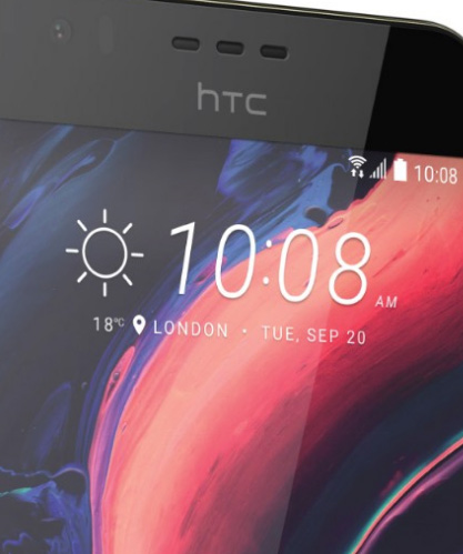 HTC Desire 10 detalle pantalla