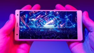 Sony Xperia XZ2 HDR en concierto
