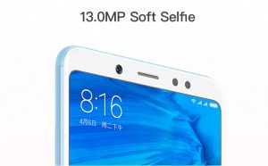 Xiaomi Redmi Note 5 13 Megapixeles en cámara frontal