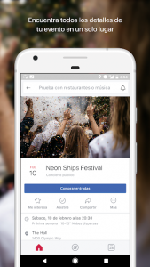 Facebook Local crear evento