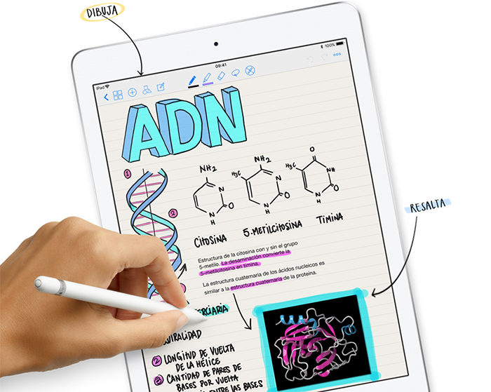 Apple iPad 9.7 2018 con Apple Pencil