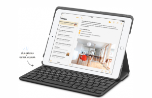 iPad 9.7 2018 con teclado externo