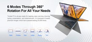 Teclast F5 360 laptop con 8 GB en RAM a precio accesible