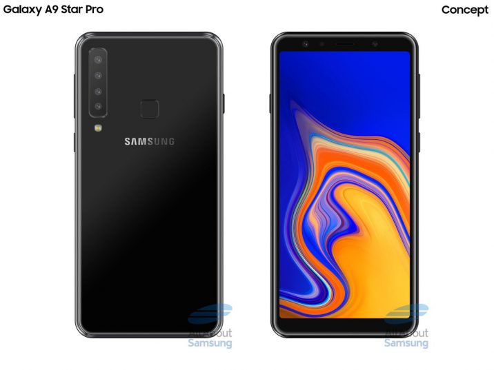 Samsung Galaxy A9 Star pro render