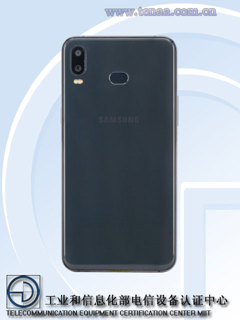 Samsung Galaxy A6S TENAA cubierta
