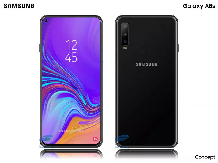 Samsung Galaxy A8s concepto no oficial basado en especificaciones filtradas