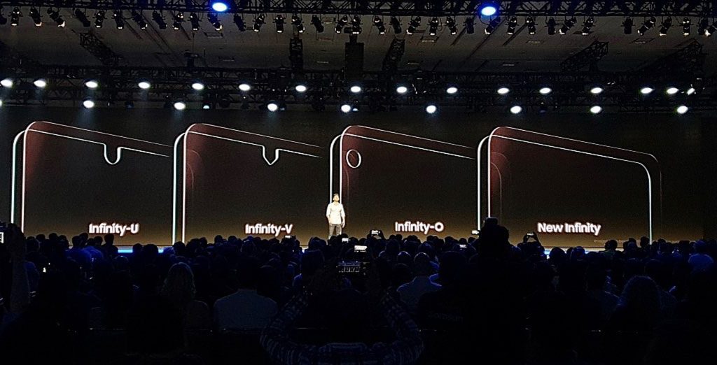 Samsung nuevas pantallas Infinity con huecos y con notch