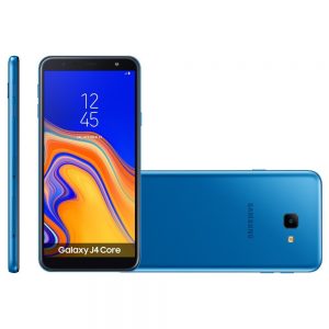 Samsung Galaxy J4 Core Android Go Edition color azul todos los lados