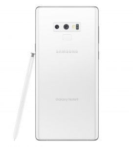 Samsung Galaxy Note9 color blanco render filtrado al completo con S-Pen