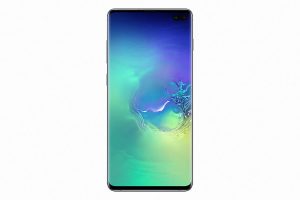 Samsung Galaxy S10+ color negro pantalla curva OLED abarcado todo el teléfono