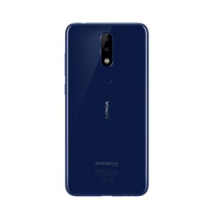 Nokia 5.1 Plus color azul parte posterior