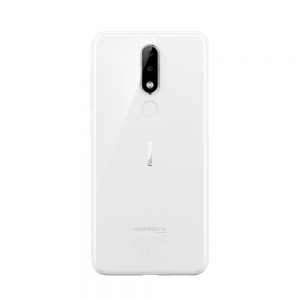 Nokia 5.1 Plus blanco posterior cámara