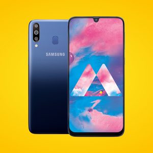 Samsung Galaxy M30 con pantalla notch y cámara triple