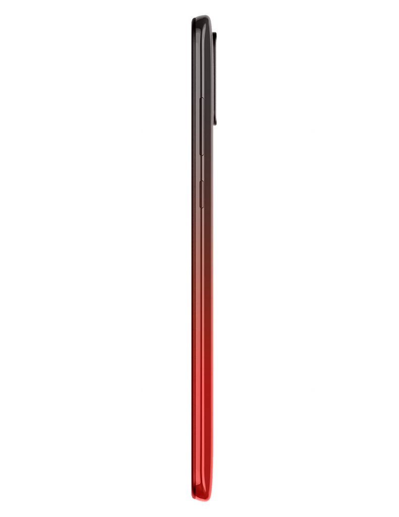 ZTE Blade V10 Rojo Gradiente en Telcel México - lateral
